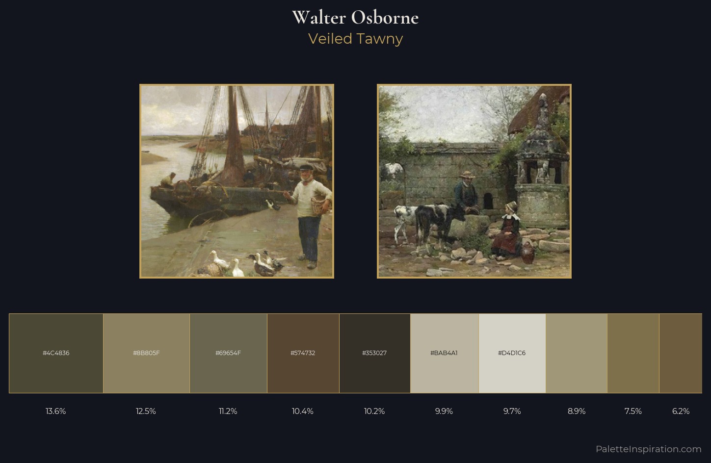 Walter Osborne Palette 3 — Veiled Tawny