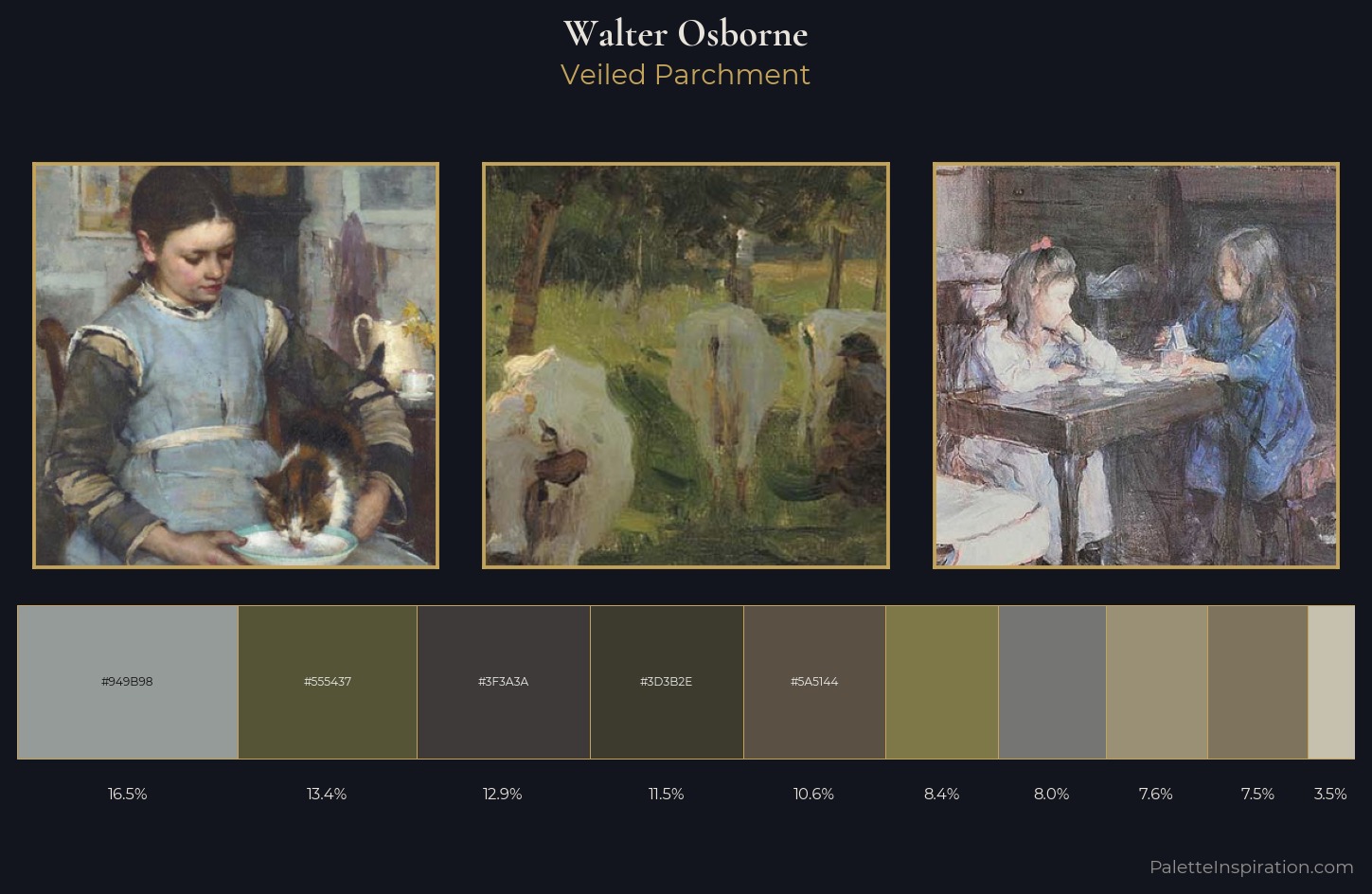 Walter Osborne Palette 5 — Veiled Parchment