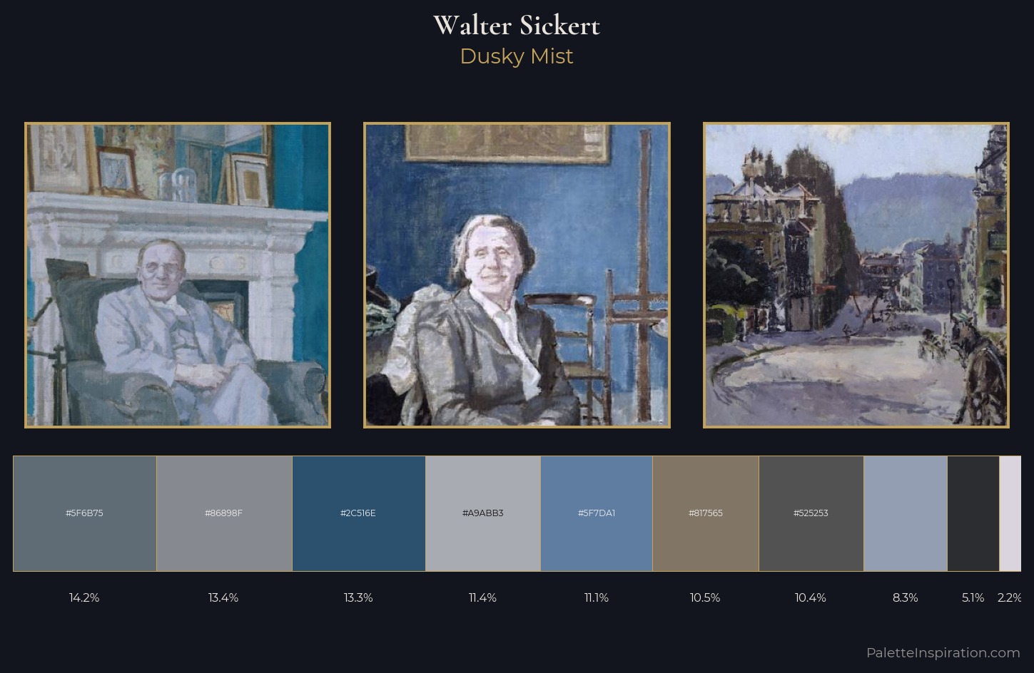 Walter Sickert Palette 2 — Dusky Mist