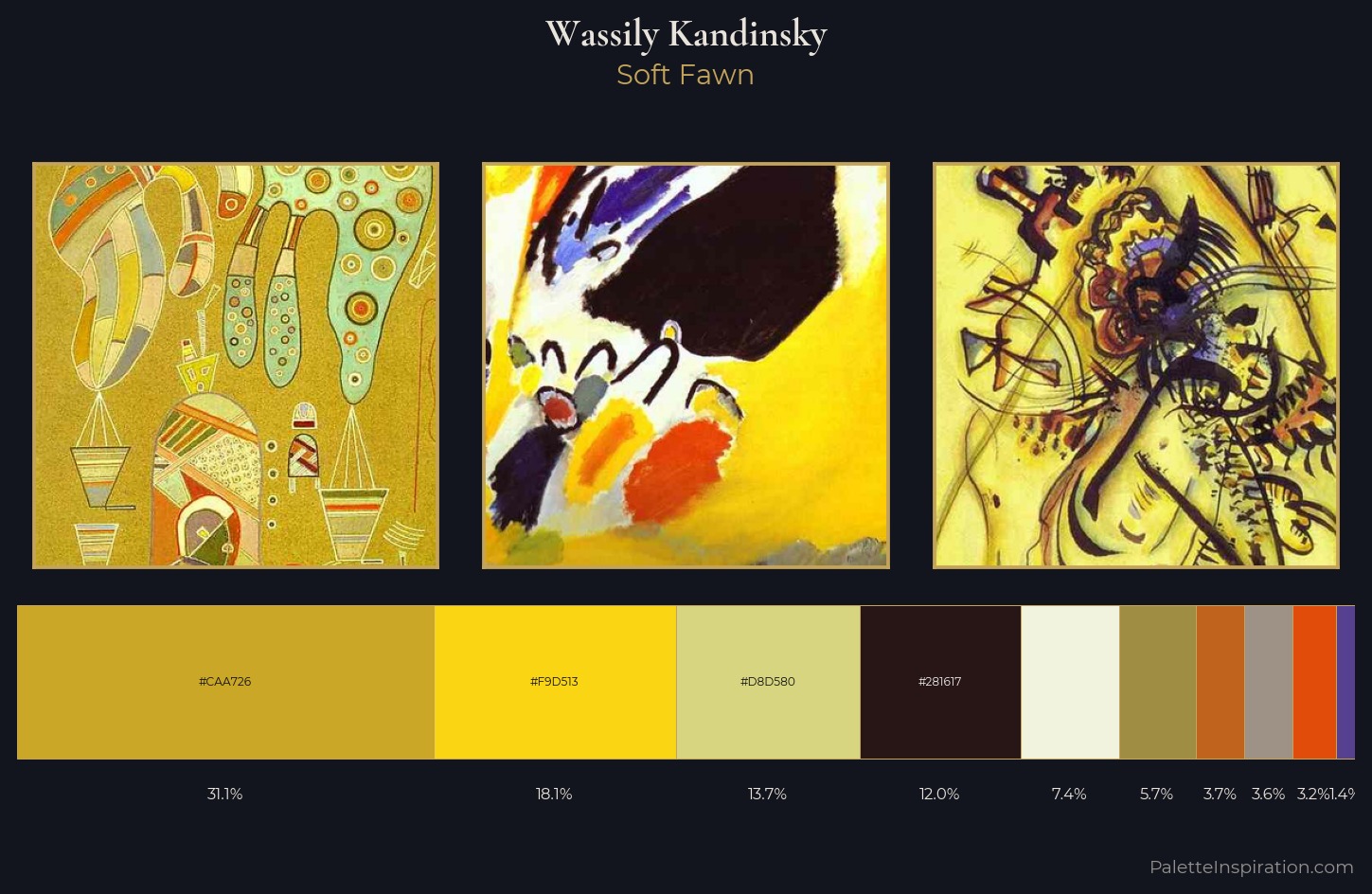 Wassily Kandinsky Palette 3 — Soft Fawn