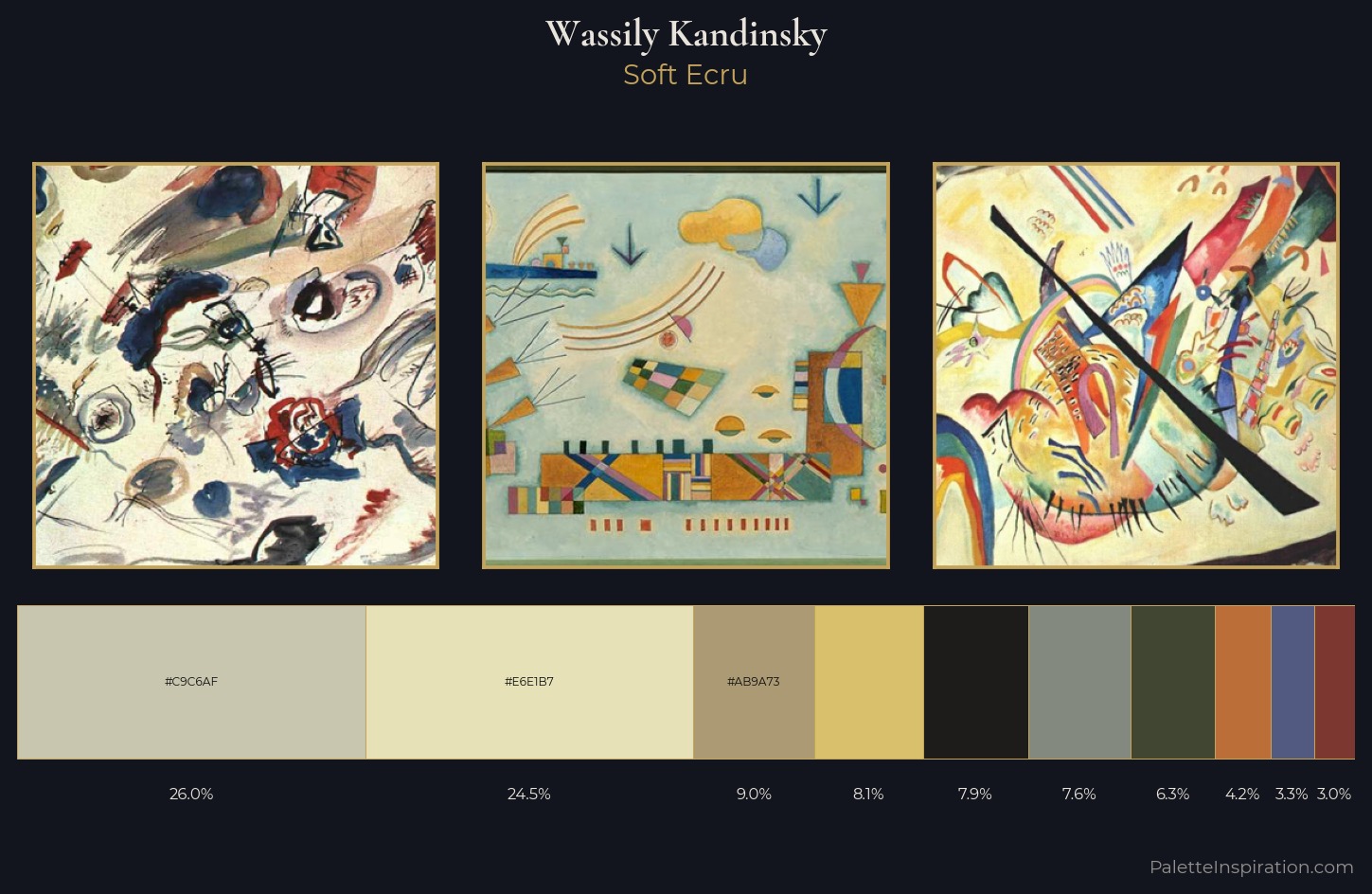 Wassily Kandinsky Palette 6 — Soft Ecru