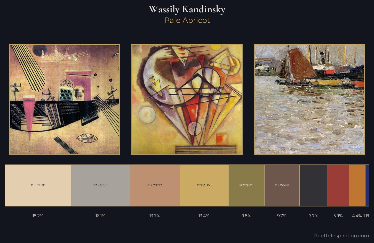 Wassily Kandinsky Palette 9 — Pale Apricot