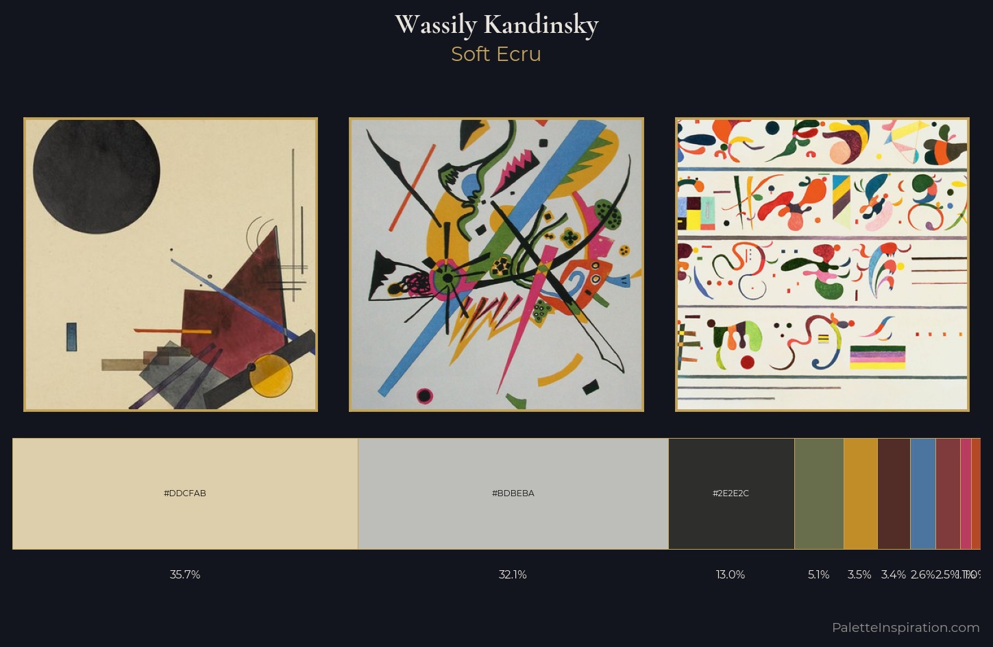 Wassily Kandinsky Palette 12 — Soft Ecru