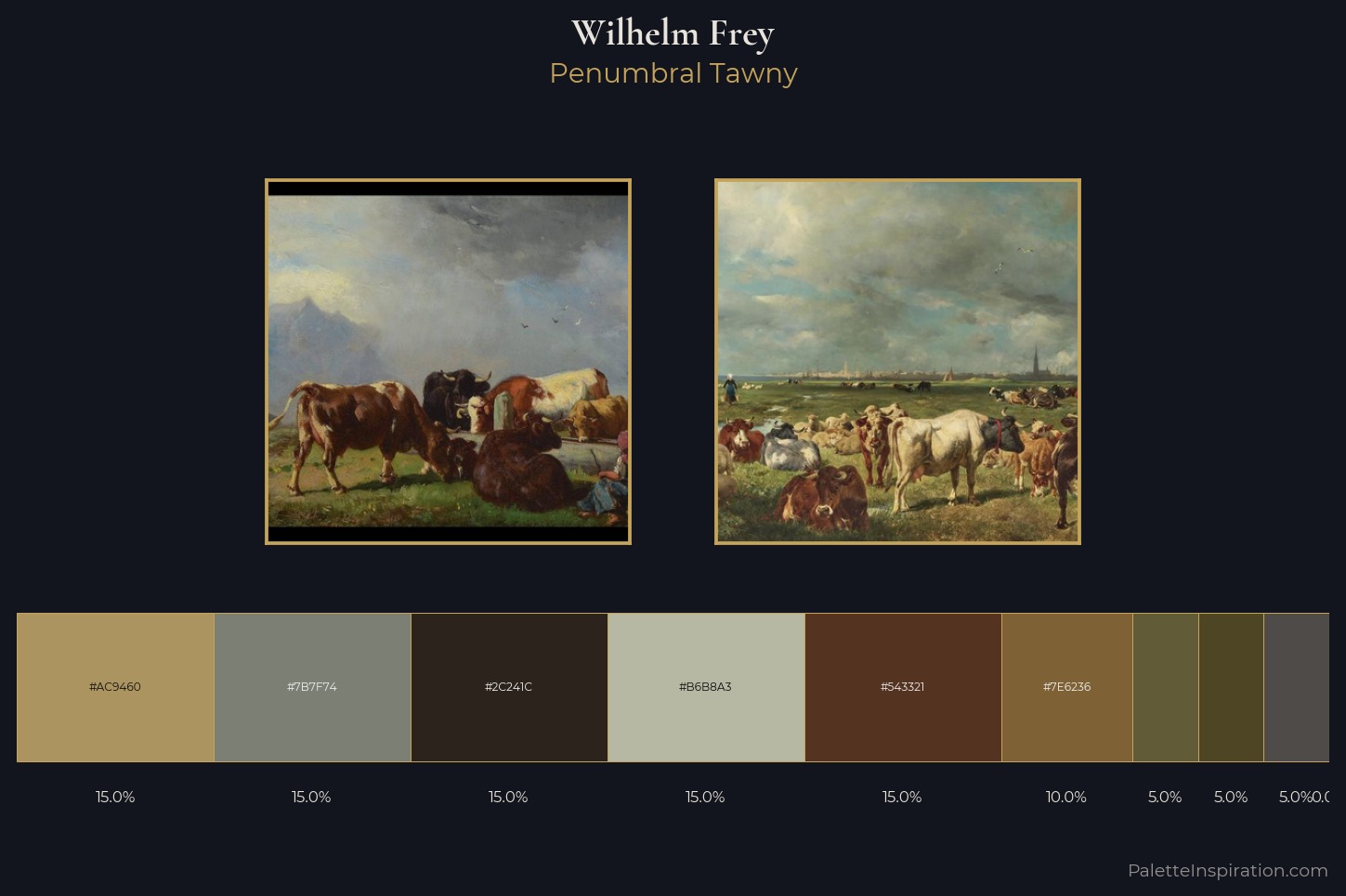 Wilhelm Frey Master Palette — Penumbral Tawny
