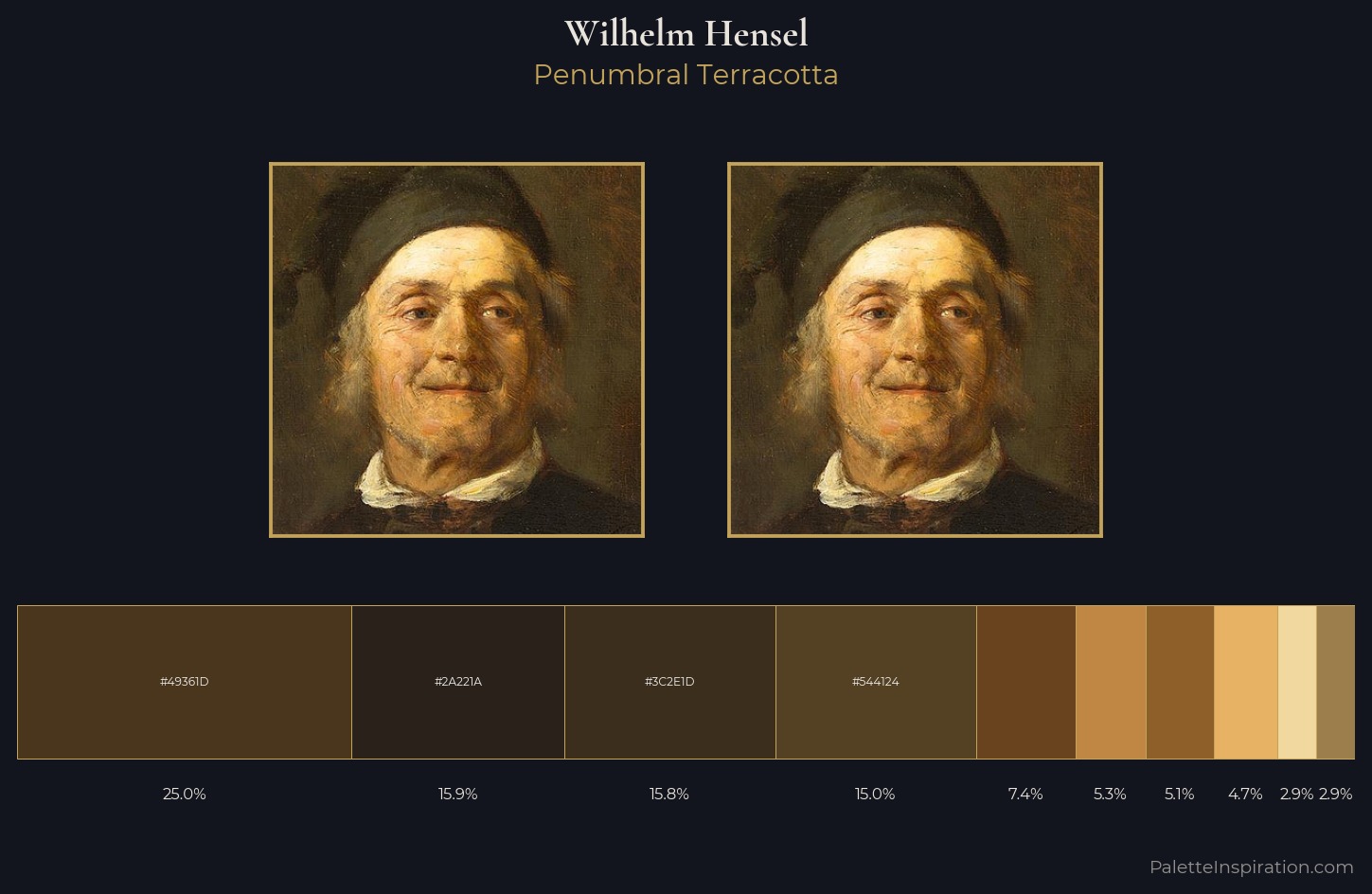 Wilhelm Hensel Palette 1 — Penumbral Terracotta