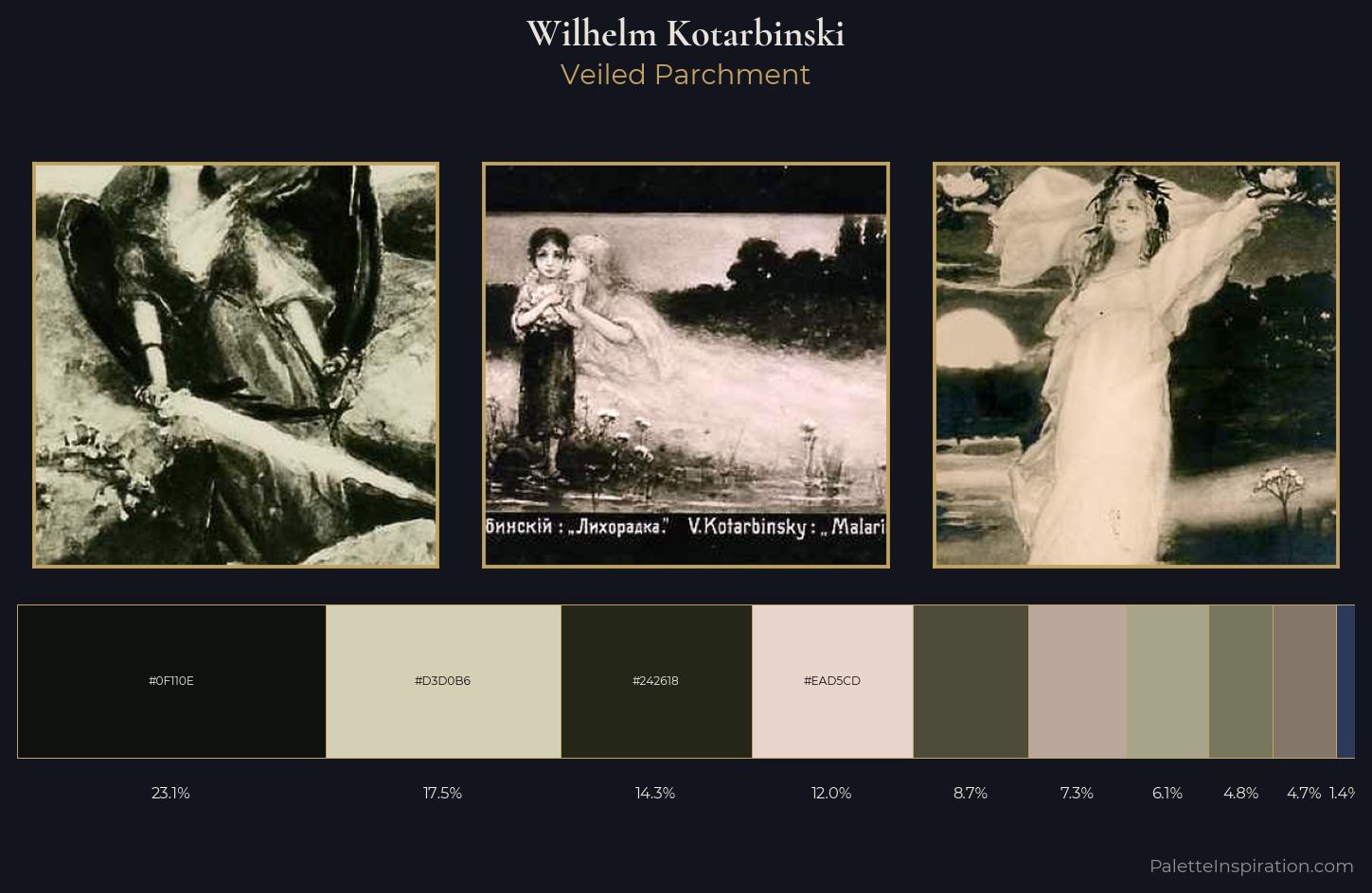 Wilhelm Kotarbinski Palette 7 — Veiled Parchment