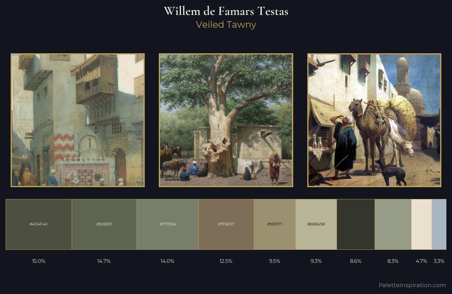 Willem de Famars Testas Palette 1 — Veiled Tawny