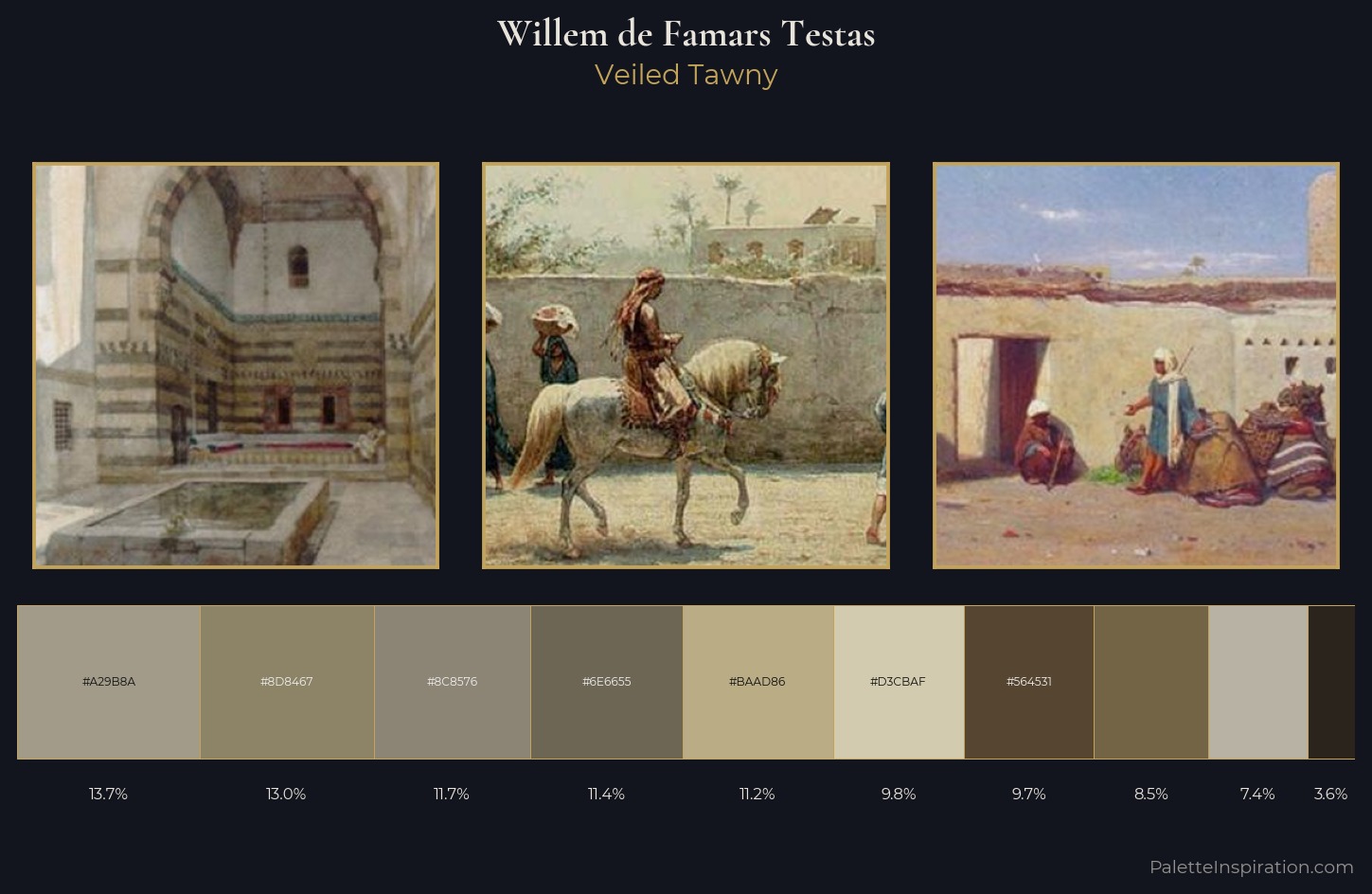Willem de Famars Testas Palette 2 — Veiled Tawny