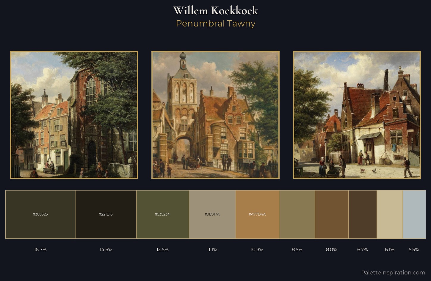 Willem Koekkoek Palette 4 — Penumbral Tawny