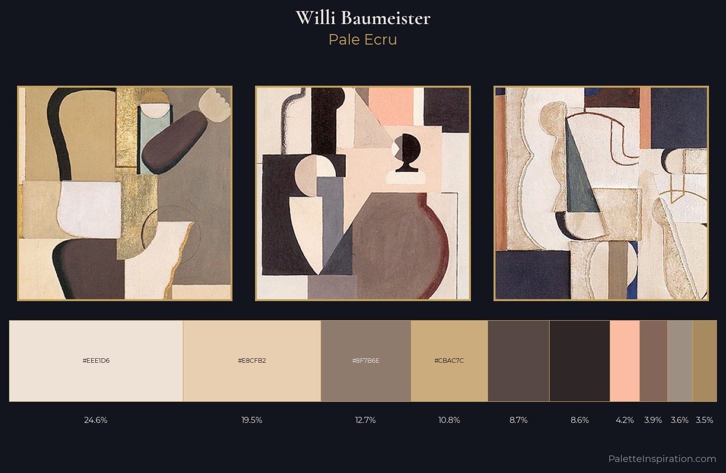 Willi Baumeister Palette 2 — Pale Ecru