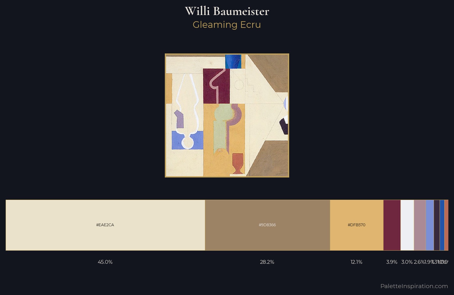 Willi Baumeister Palette 3 — Gleaming Ecru