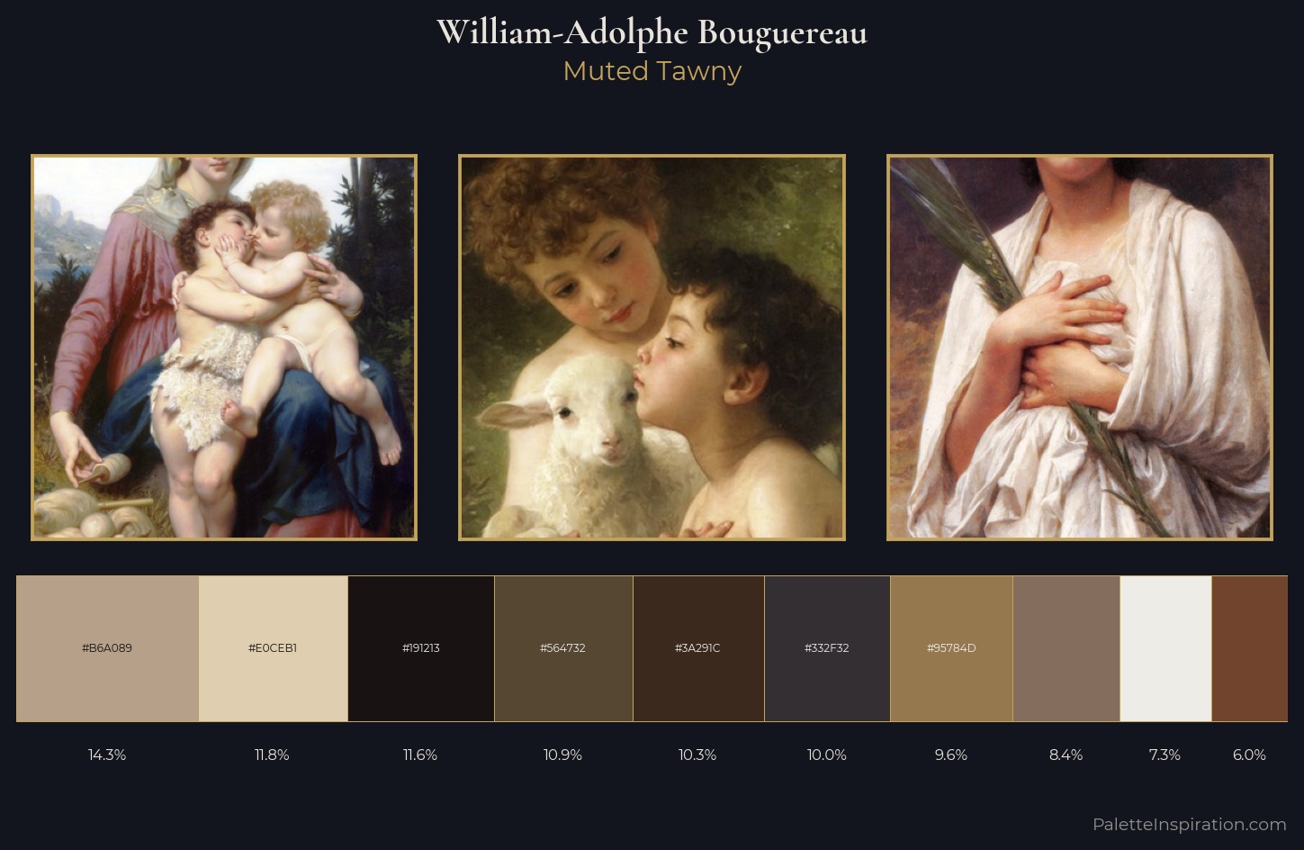 William-Adolphe Bouguereau Palette 11 — Muted Tawny