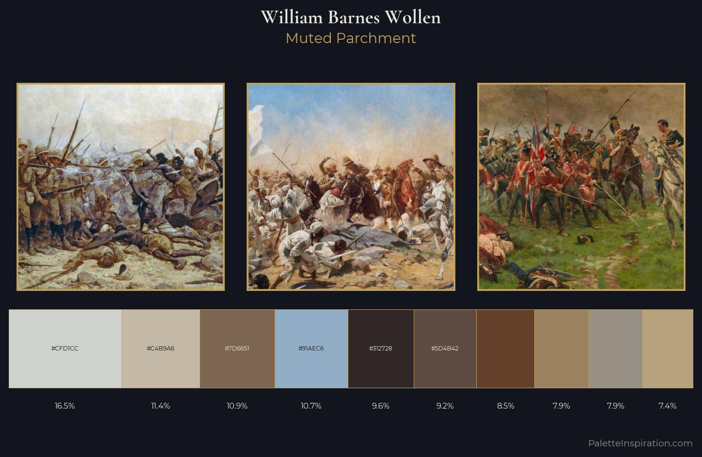 William Barnes Wollen Palette 1 — Muted Parchment