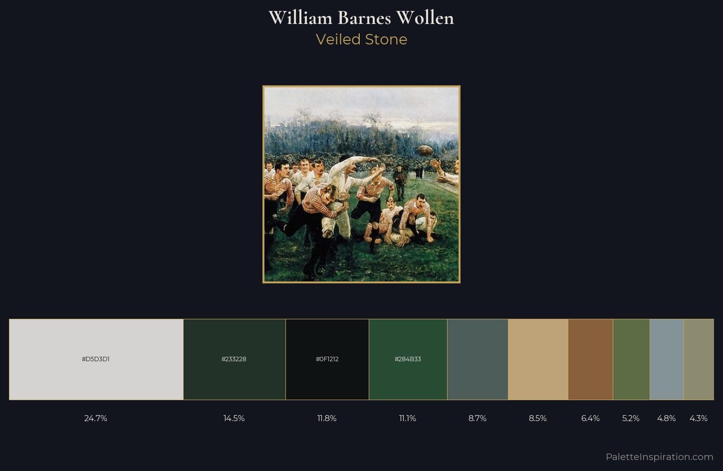 William Barnes Wollen Palette 4 — Veiled Stone