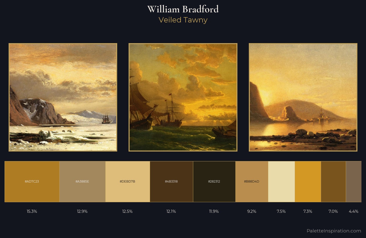 William Bradford Palette 6 — Veiled Tawny