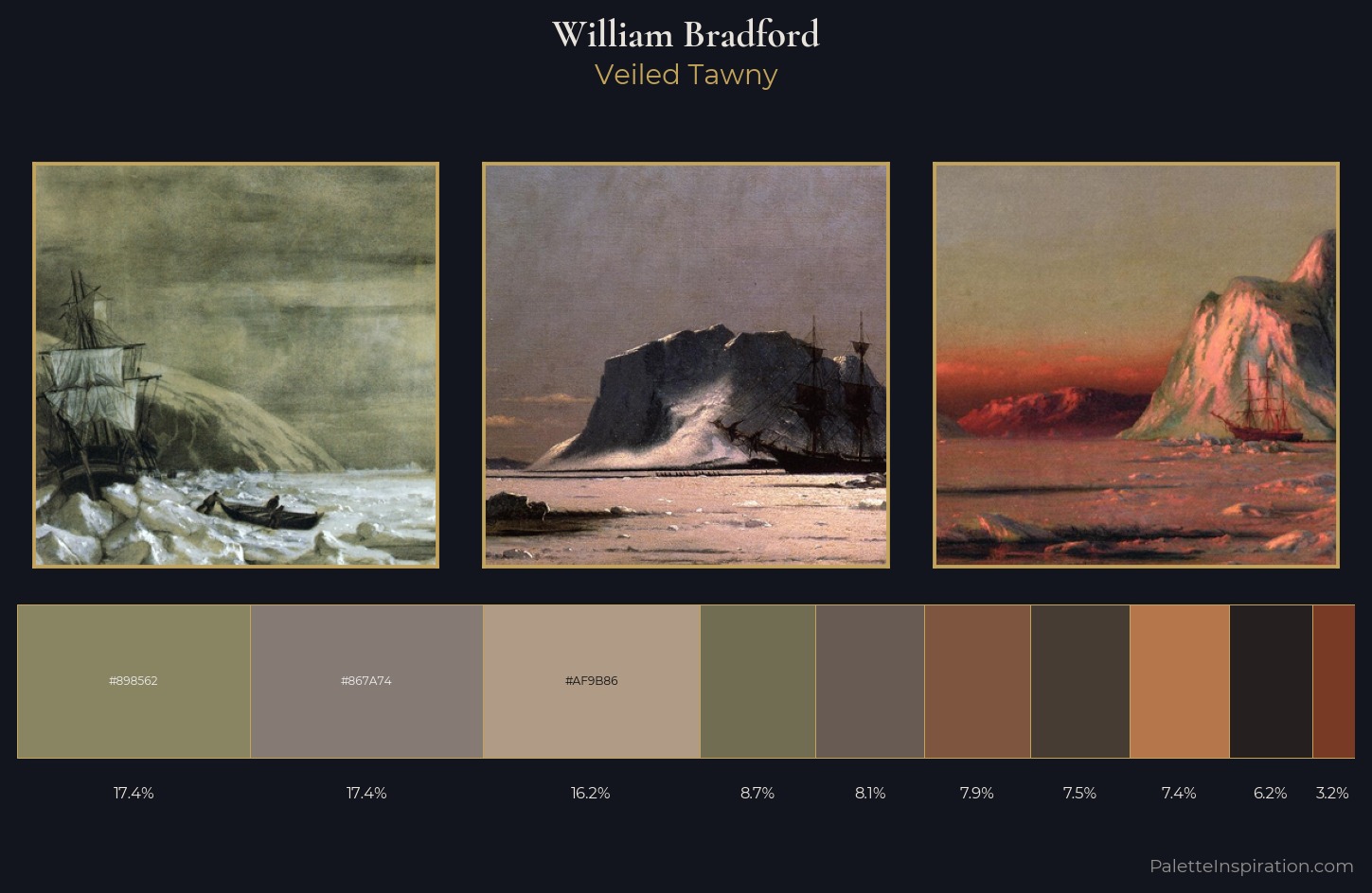 William Bradford Palette 9 — Veiled Tawny