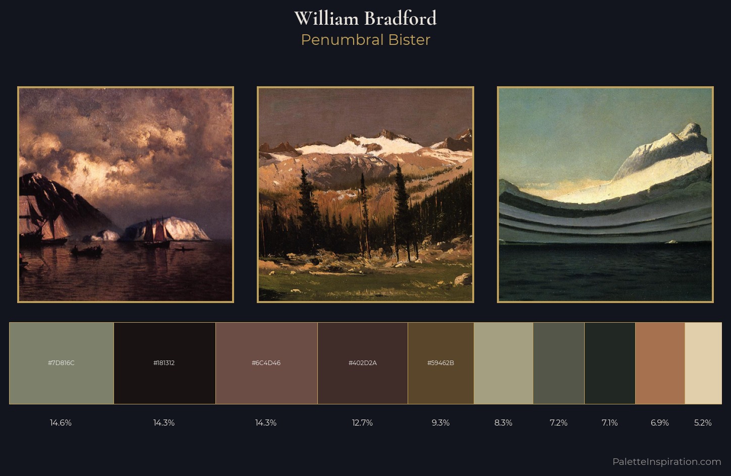 William Bradford Palette 10 — Penumbral Bister