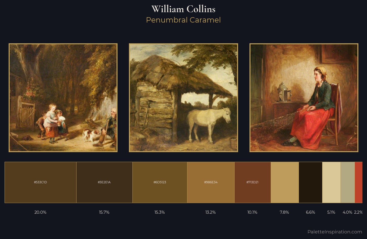 William Collins Palette 7 — Penumbral Caramel