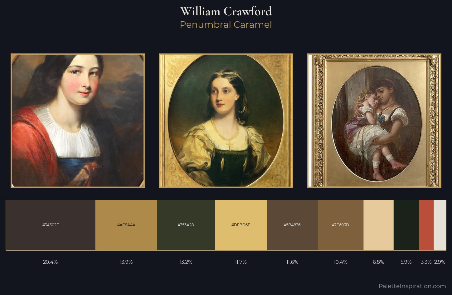 William Crawford Palette 1 — Penumbral Caramel