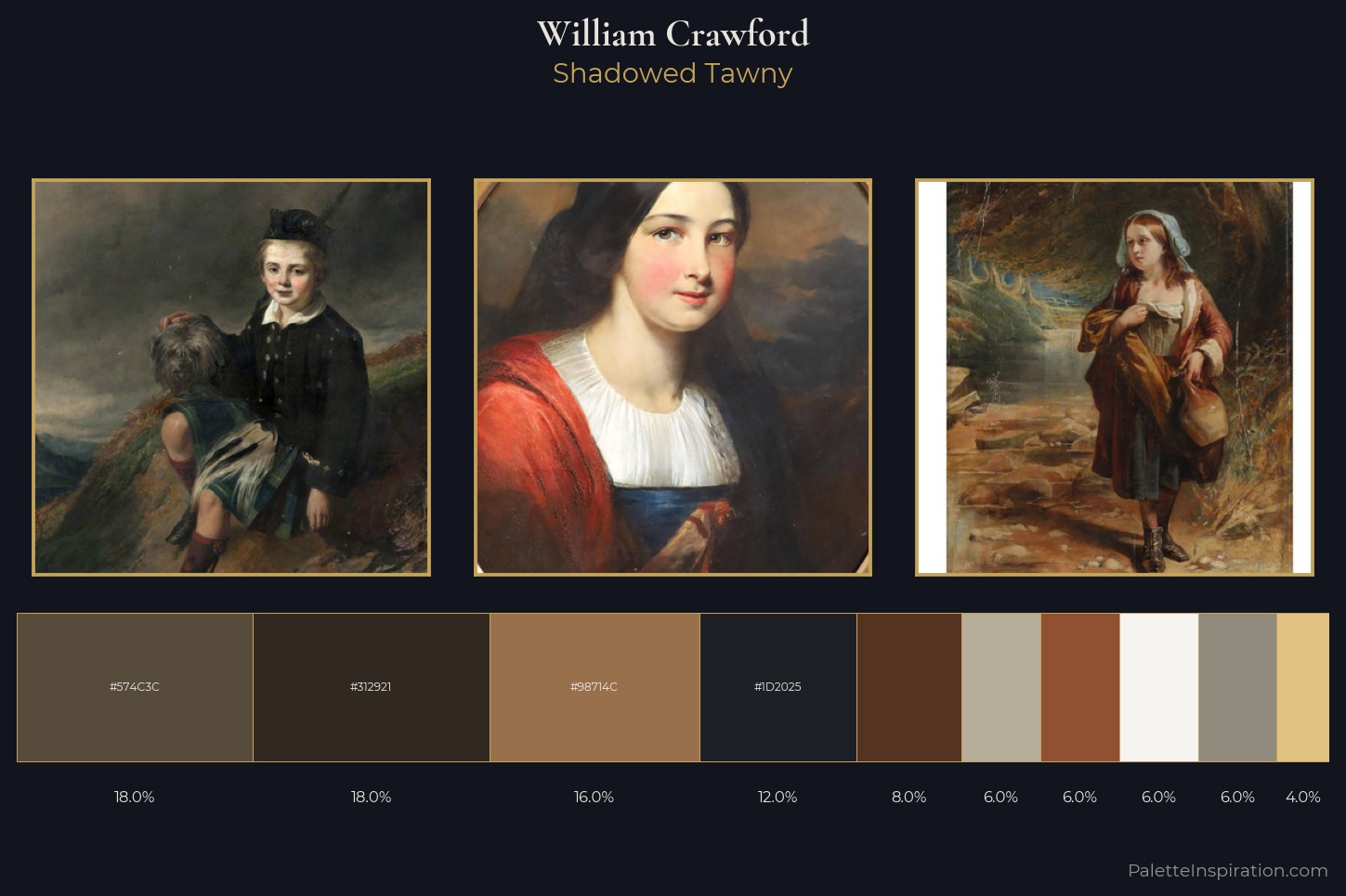 William Crawford Master Palette — Shadowed Tawny