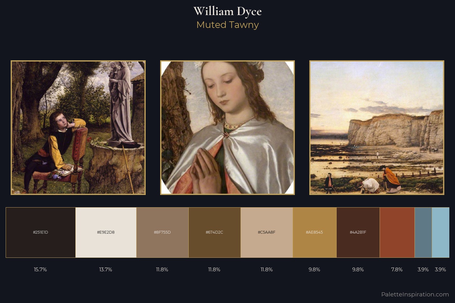 William Dyce Master Palette — Muted Tawny