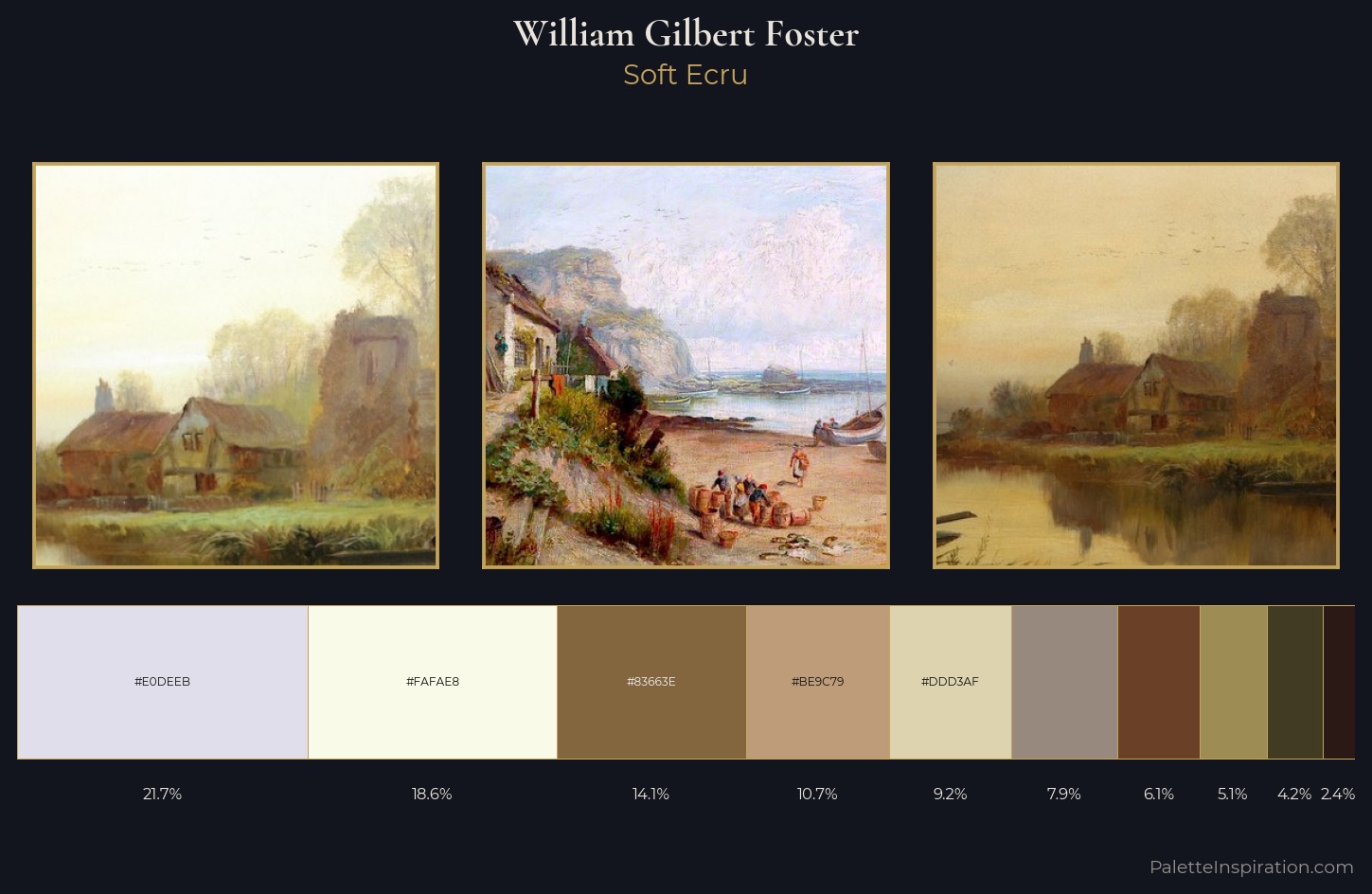 William Gilbert Foster Palette 1 — Soft Ecru