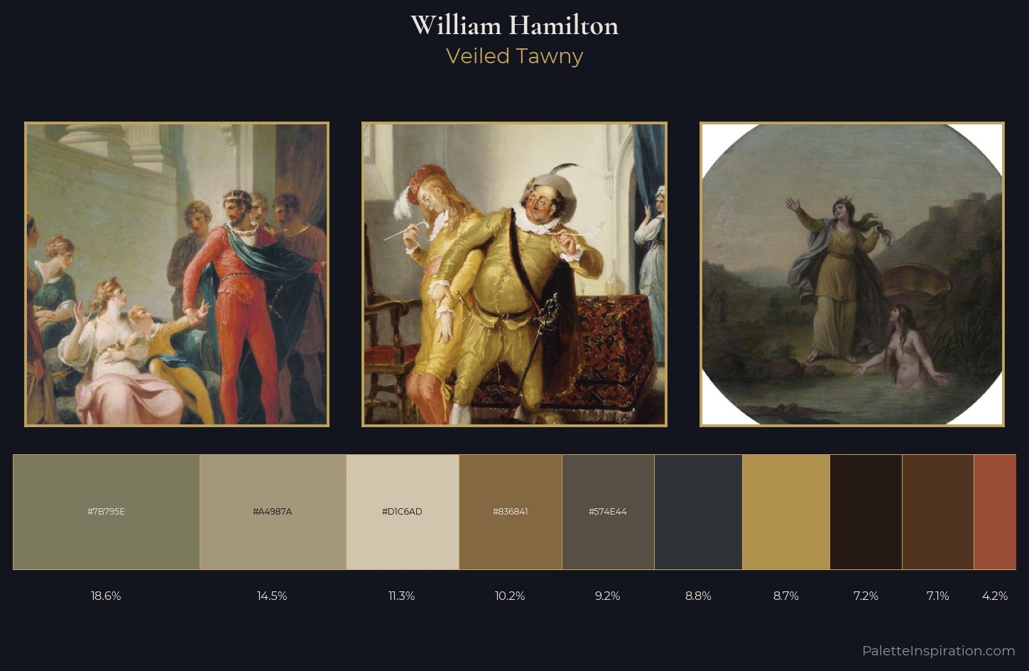 William Hamilton Palette 4 — Veiled Tawny