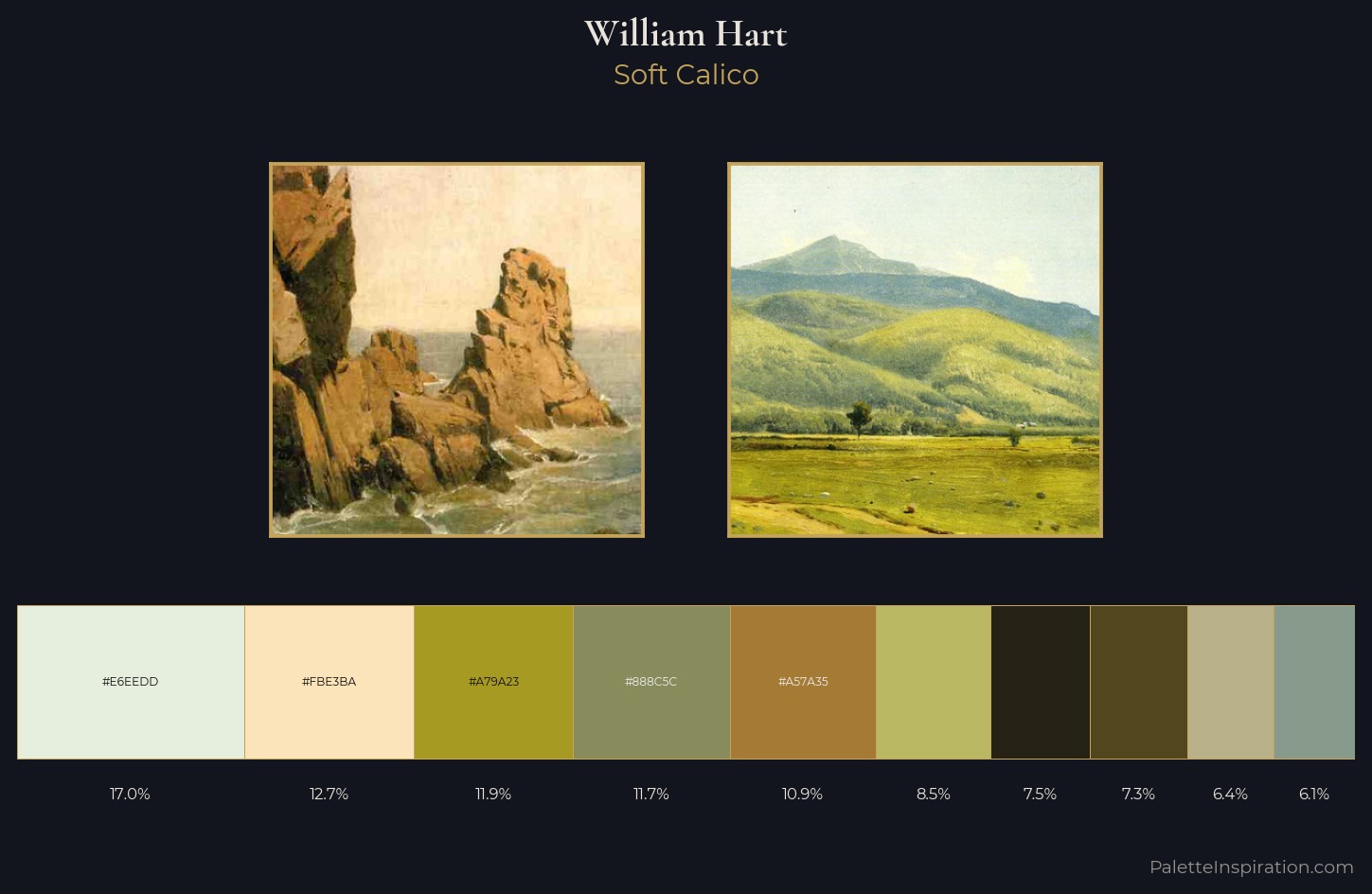 William Hart Palette 1 — Soft Calico