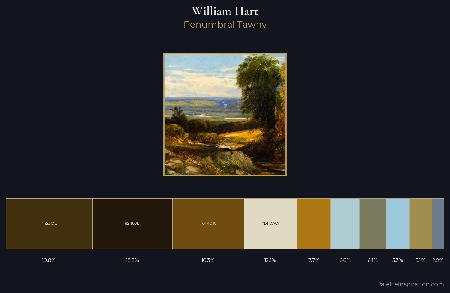William Hart Palette 3 — Penumbral Tawny