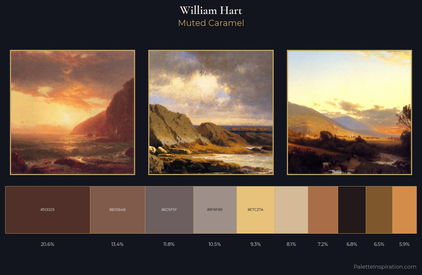 William Hart Palette 6 — Muted Caramel