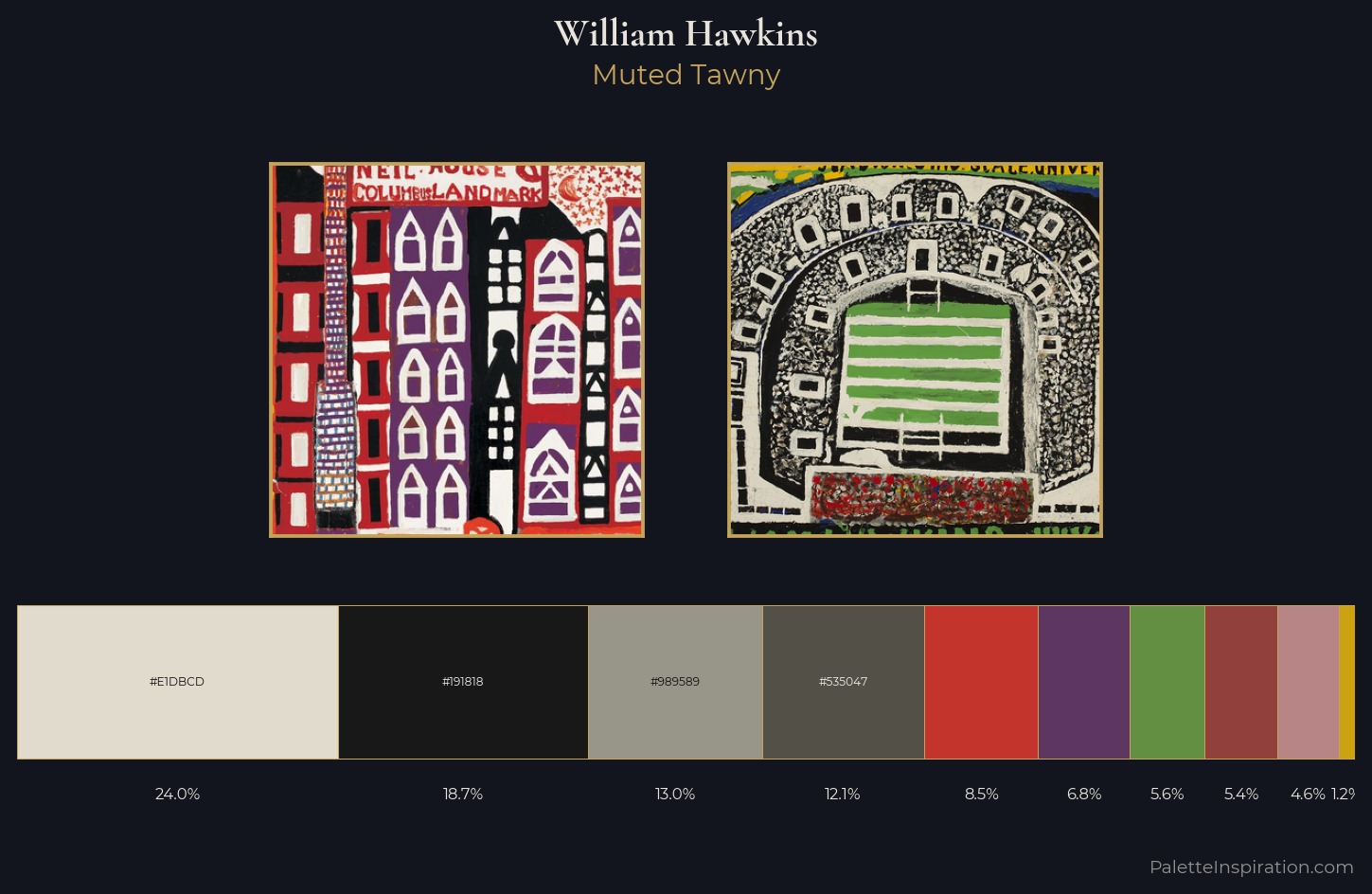 William Hawkins Palette 1 — Muted Tawny