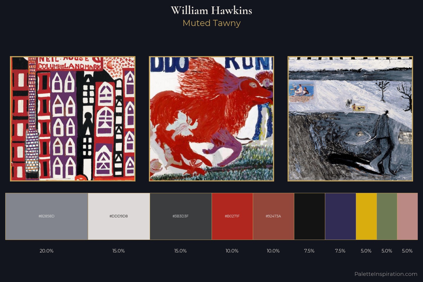 William Hawkins Master Palette — Muted Tawny