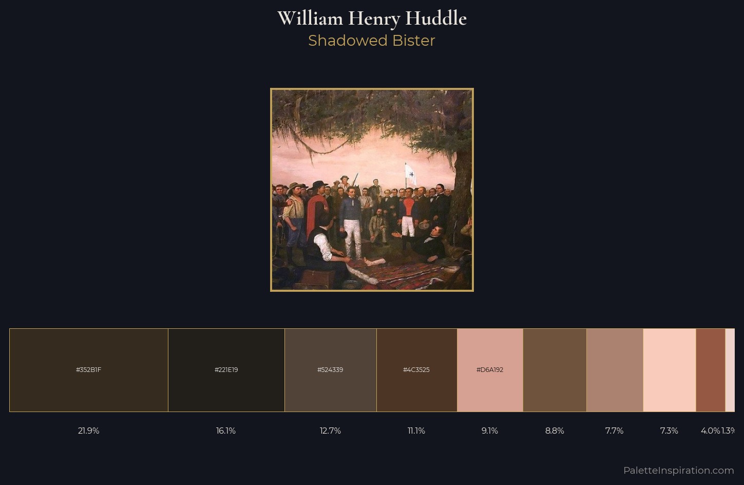 William Henry Huddle Palette 1 — Shadowed Bister