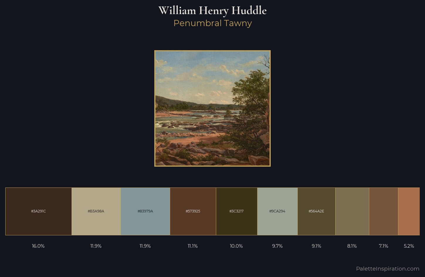 William Henry Huddle Palette 3 — Penumbral Tawny