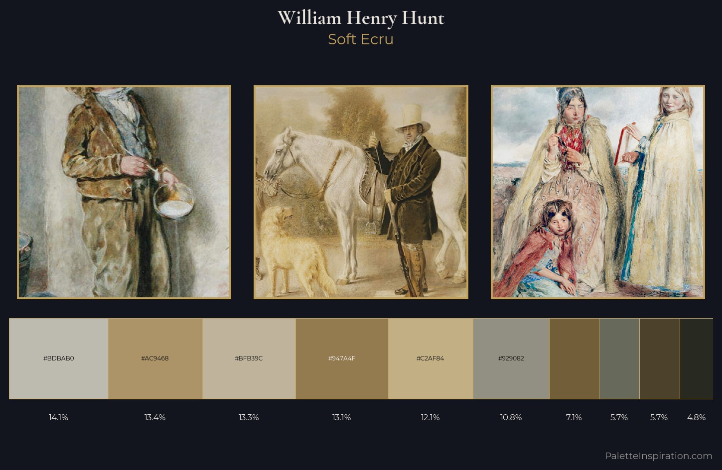 William Henry Hunt Palette 3 — Soft Ecru
