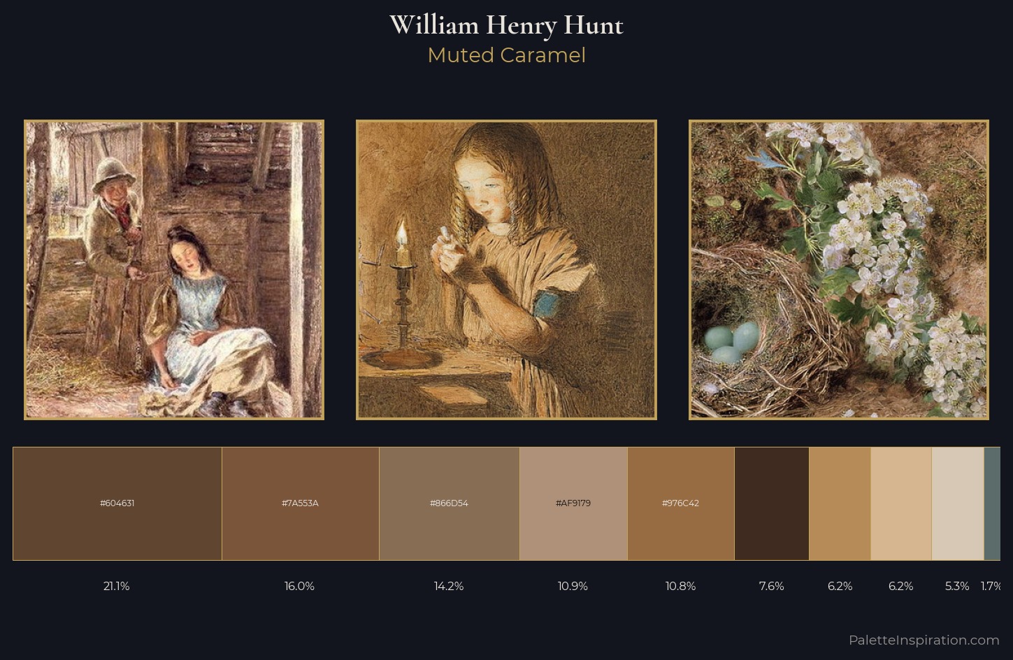 William Henry Hunt Palette 4 — Muted Caramel