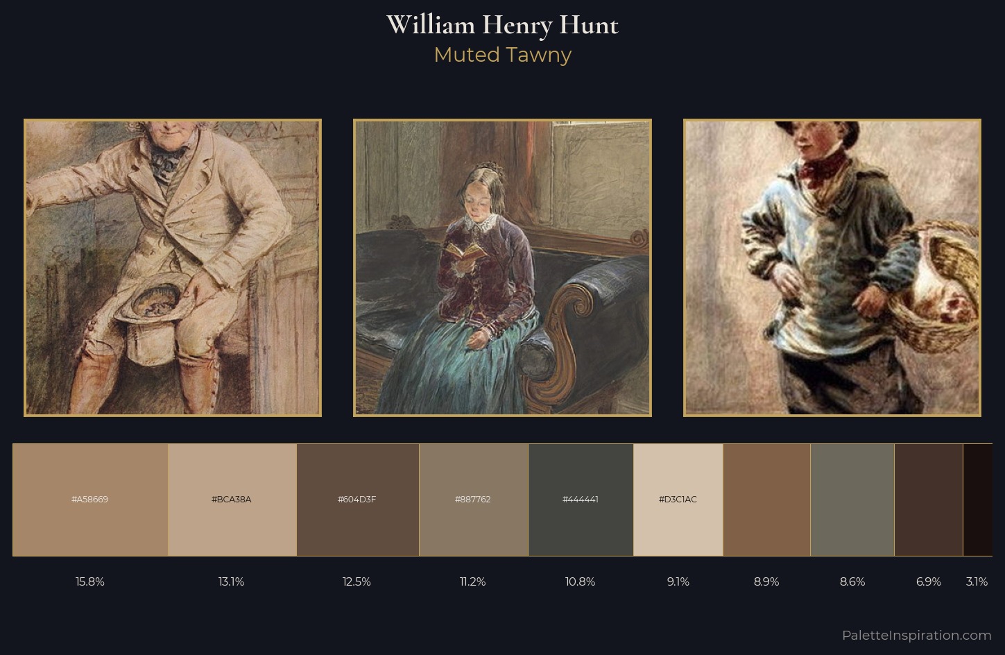 William Henry Hunt Palette 7 — Muted Tawny