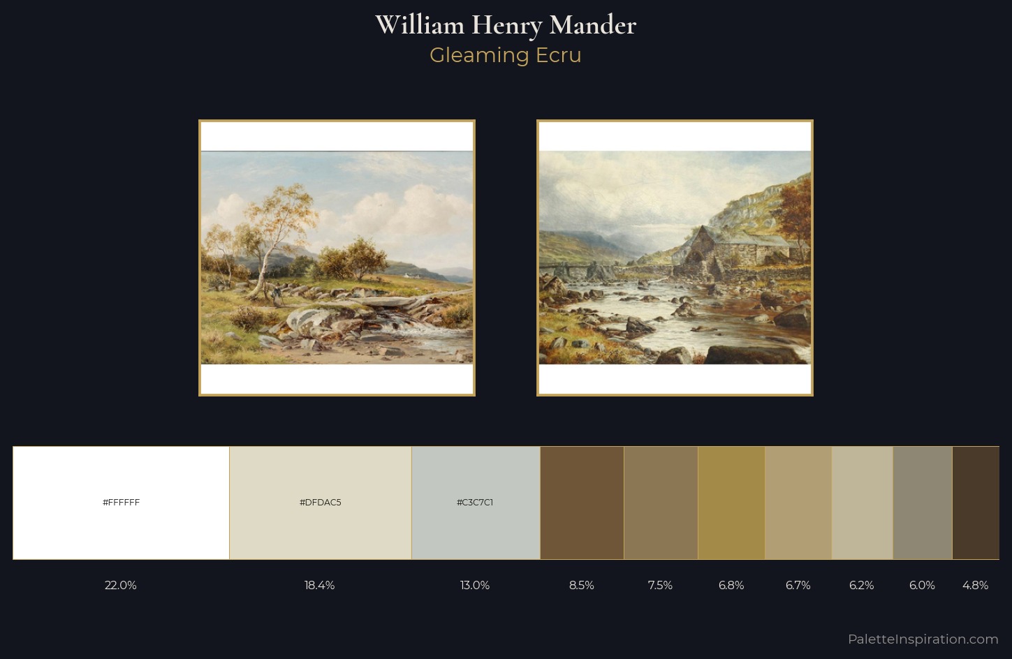 William Henry Mander Palette 1 — Gleaming Ecru