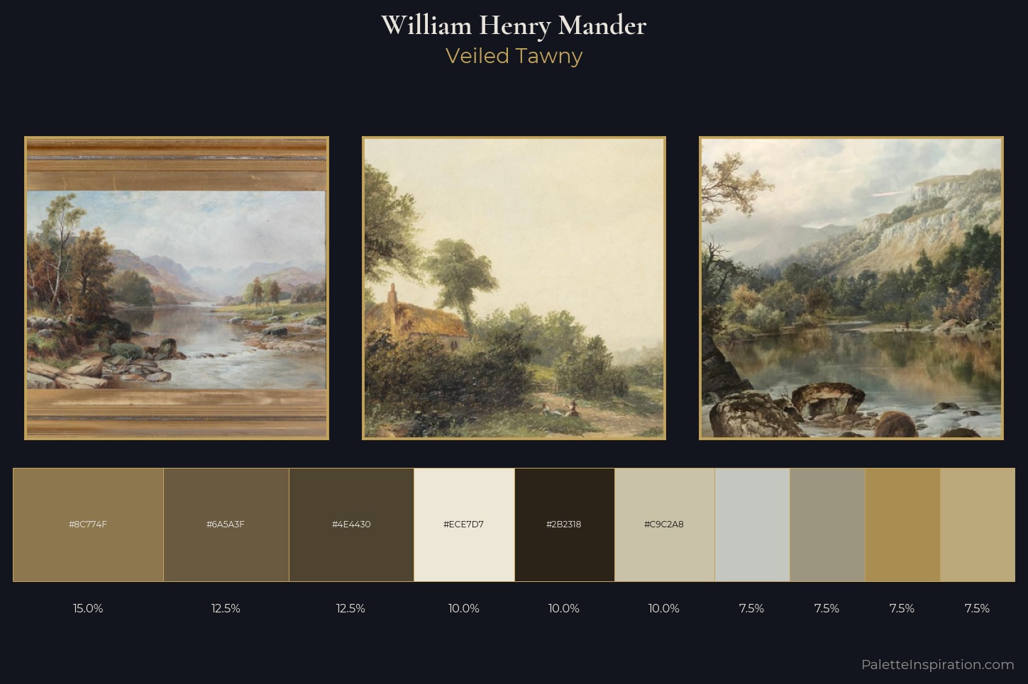 William Henry Mander Master Palette — Veiled Tawny
