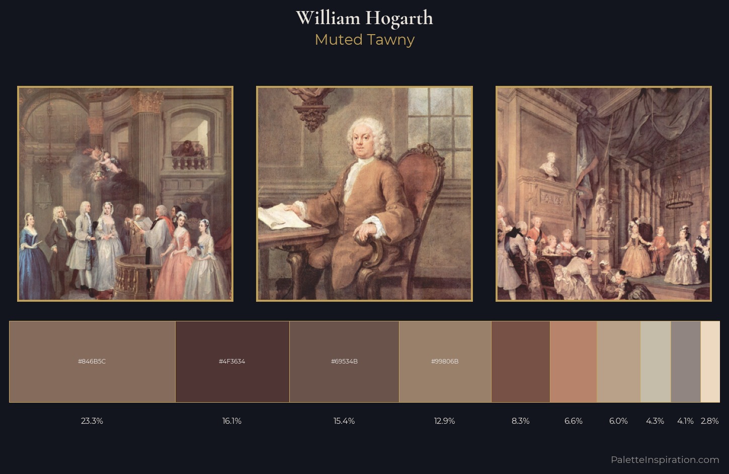William Hogarth Palette 2 — Muted Tawny