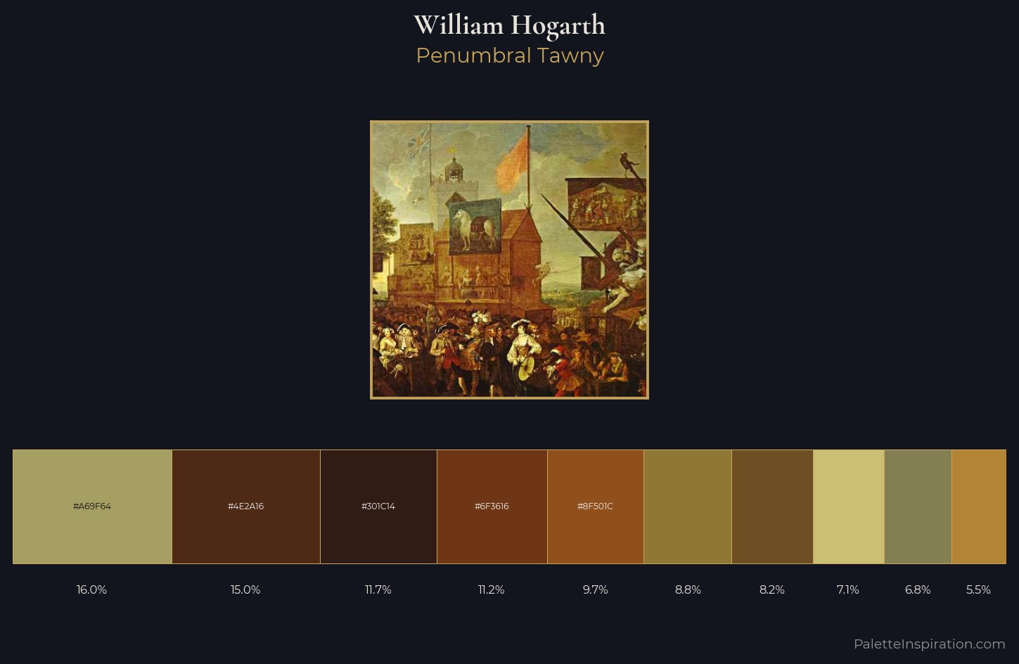 William Hogarth Palette 6 — Penumbral Tawny