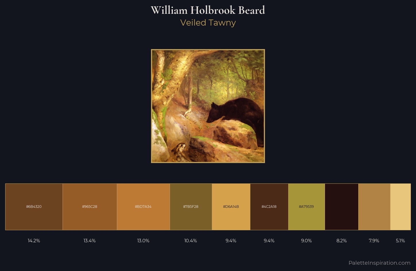 William Holbrook Beard Palette 1 — Veiled Tawny
