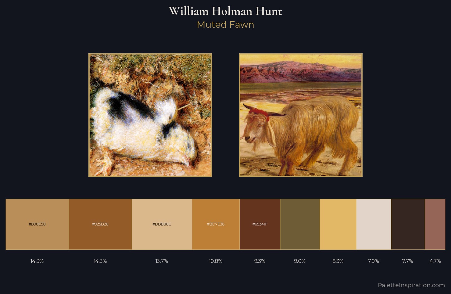 William Holman Hunt Palette 2 — Muted Fawn