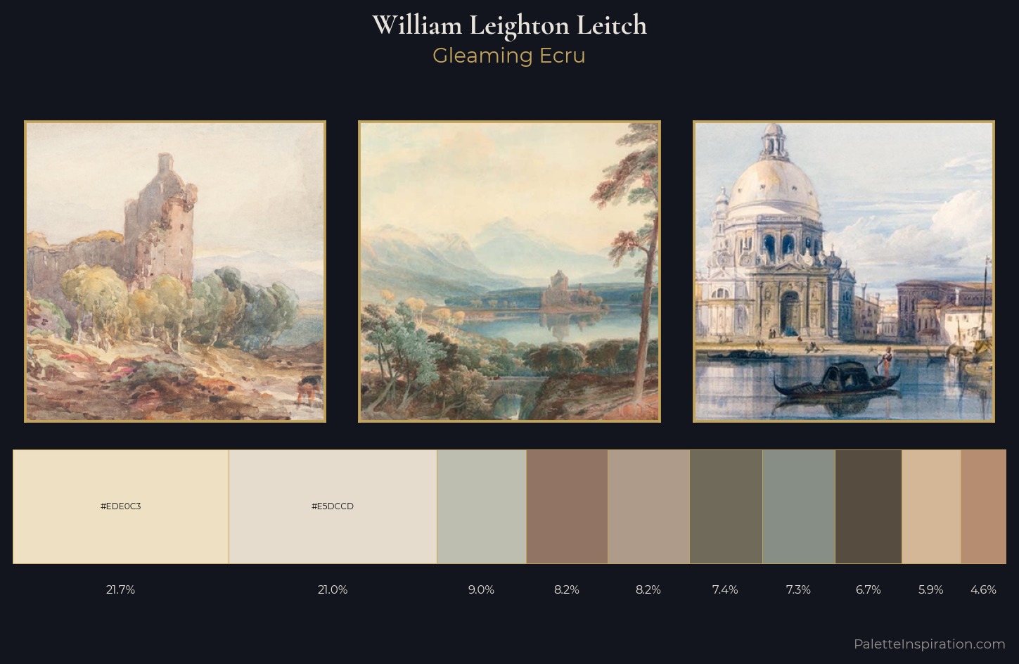 William Leighton Leitch Palette 1 — Gleaming Ecru
