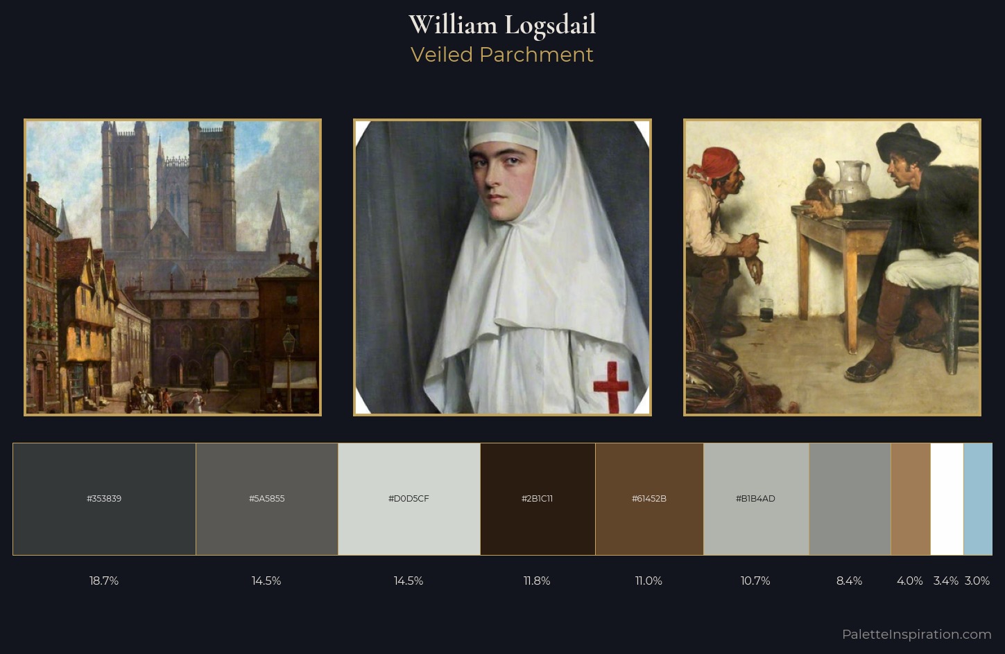 William Logsdail Palette 1 — Veiled Parchment