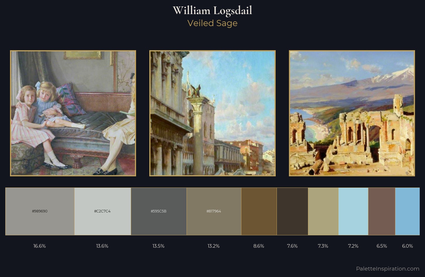 William Logsdail Palette 2 — Veiled Sage