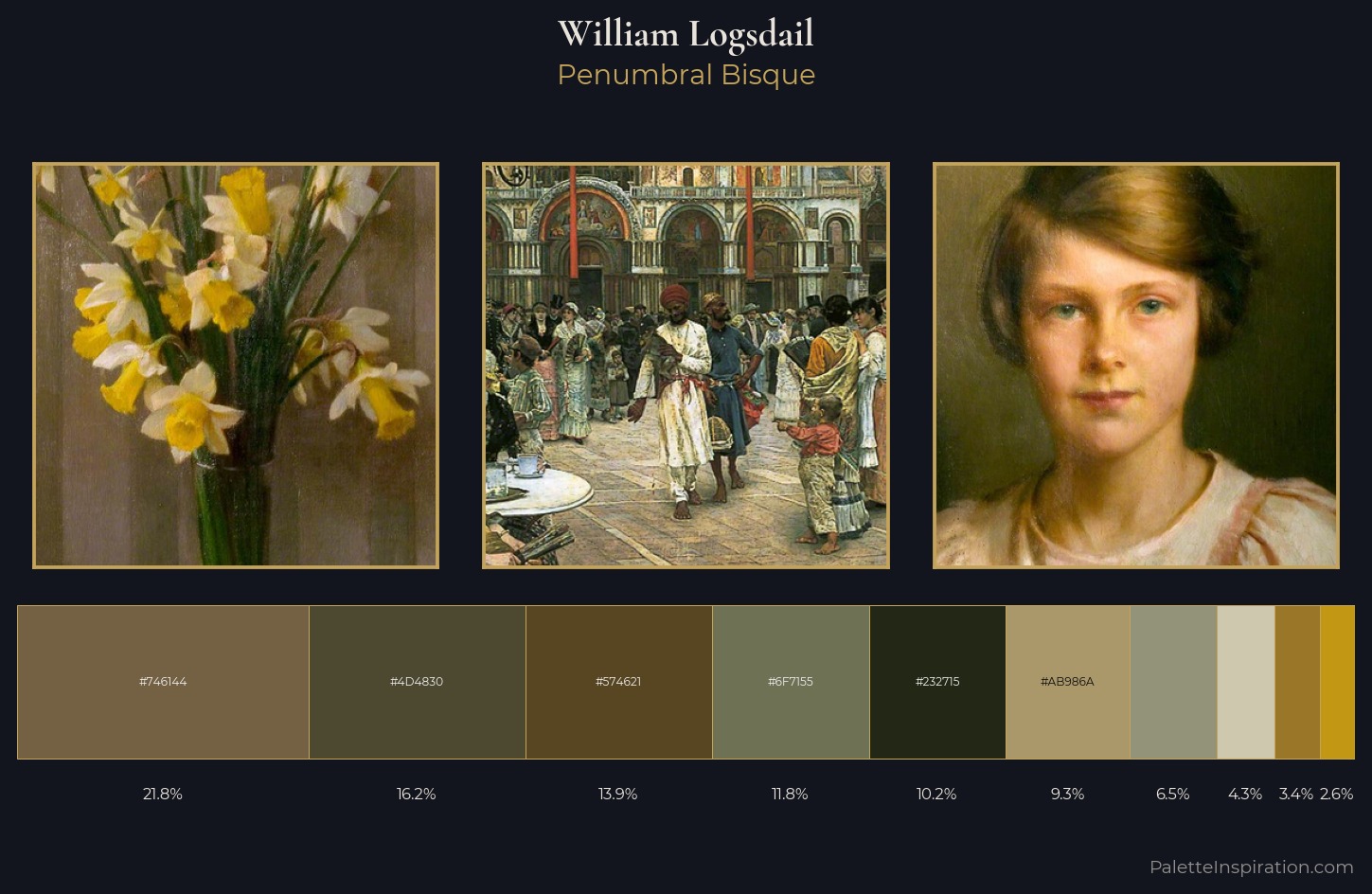 William Logsdail Palette 3 — Penumbral Bisque