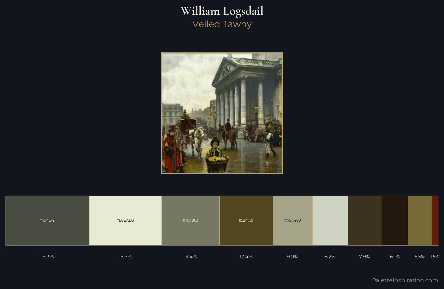 William Logsdail Palette 4 — Veiled Tawny