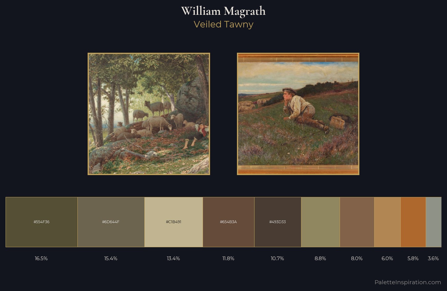 William Magrath Palette 1 — Veiled Tawny