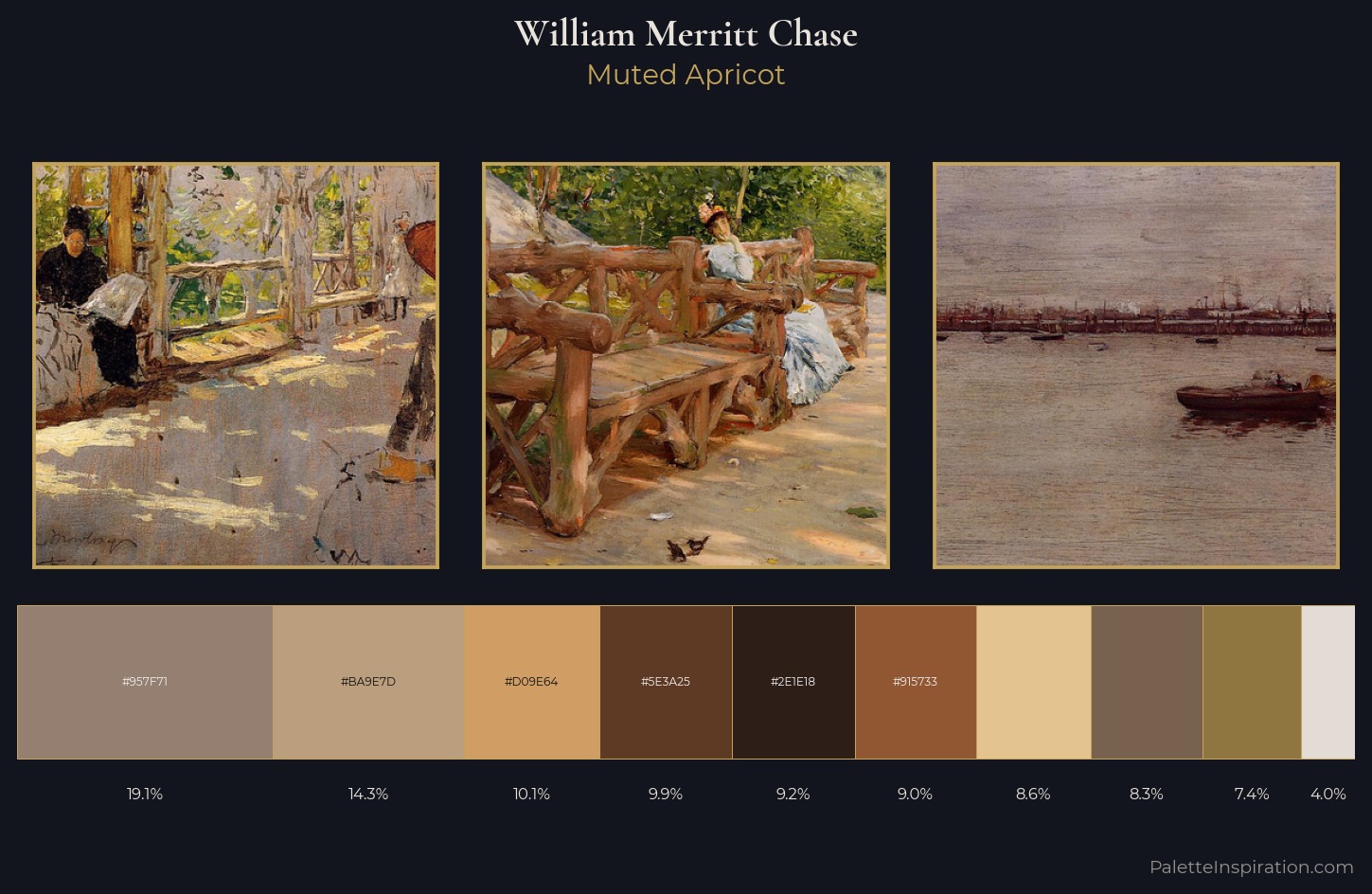 William Merritt Chase Palette 7 — Muted Apricot